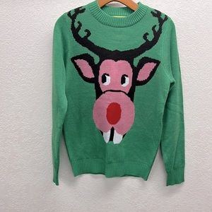 Tipsy Elves Ugly Christmas Sweater Reindeer S